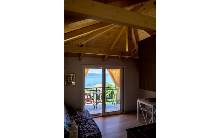 Interior with sea view at Il Mare, Villa Vanda