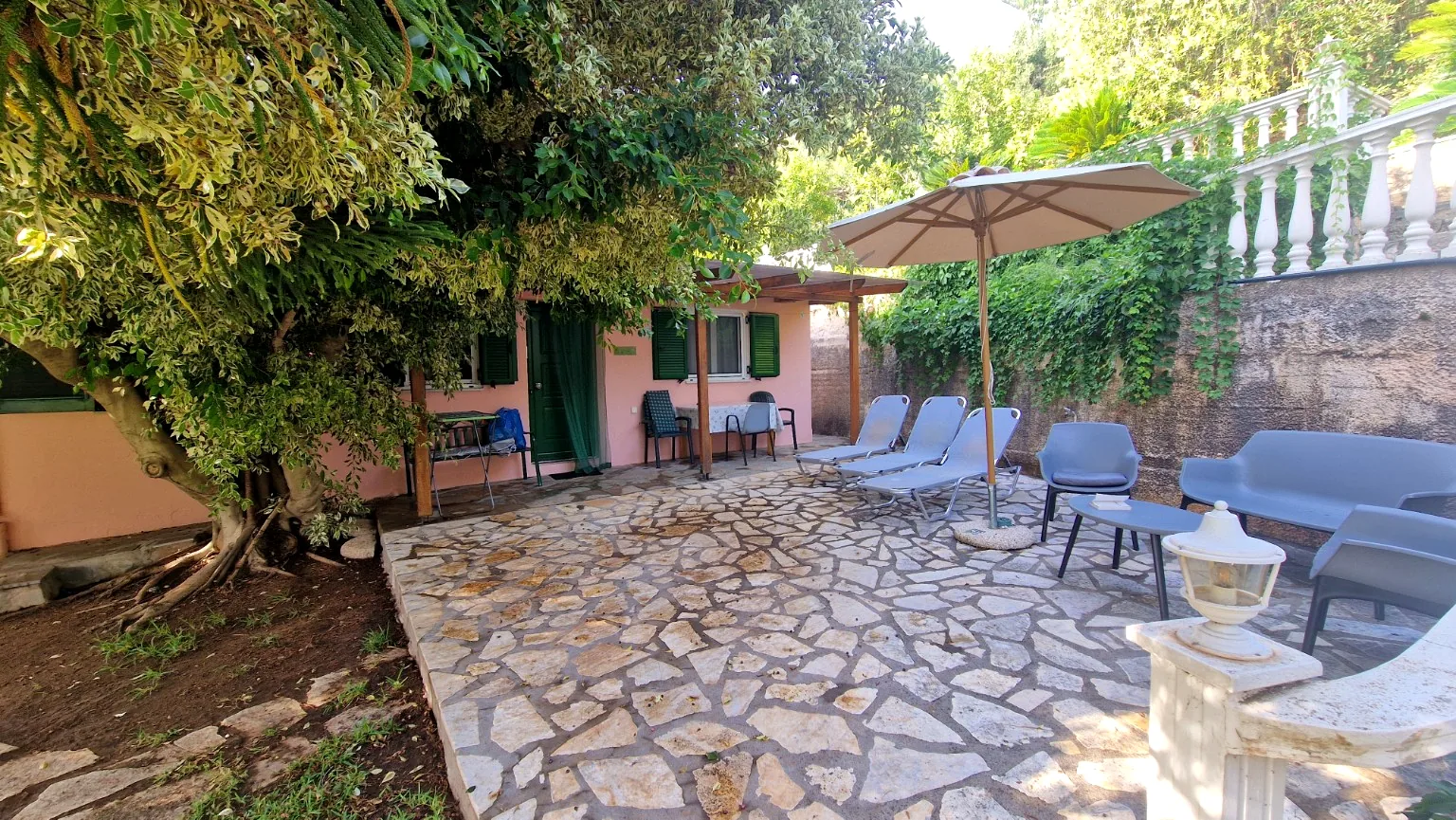 Private terrace at Il Prato, Villa Vanda