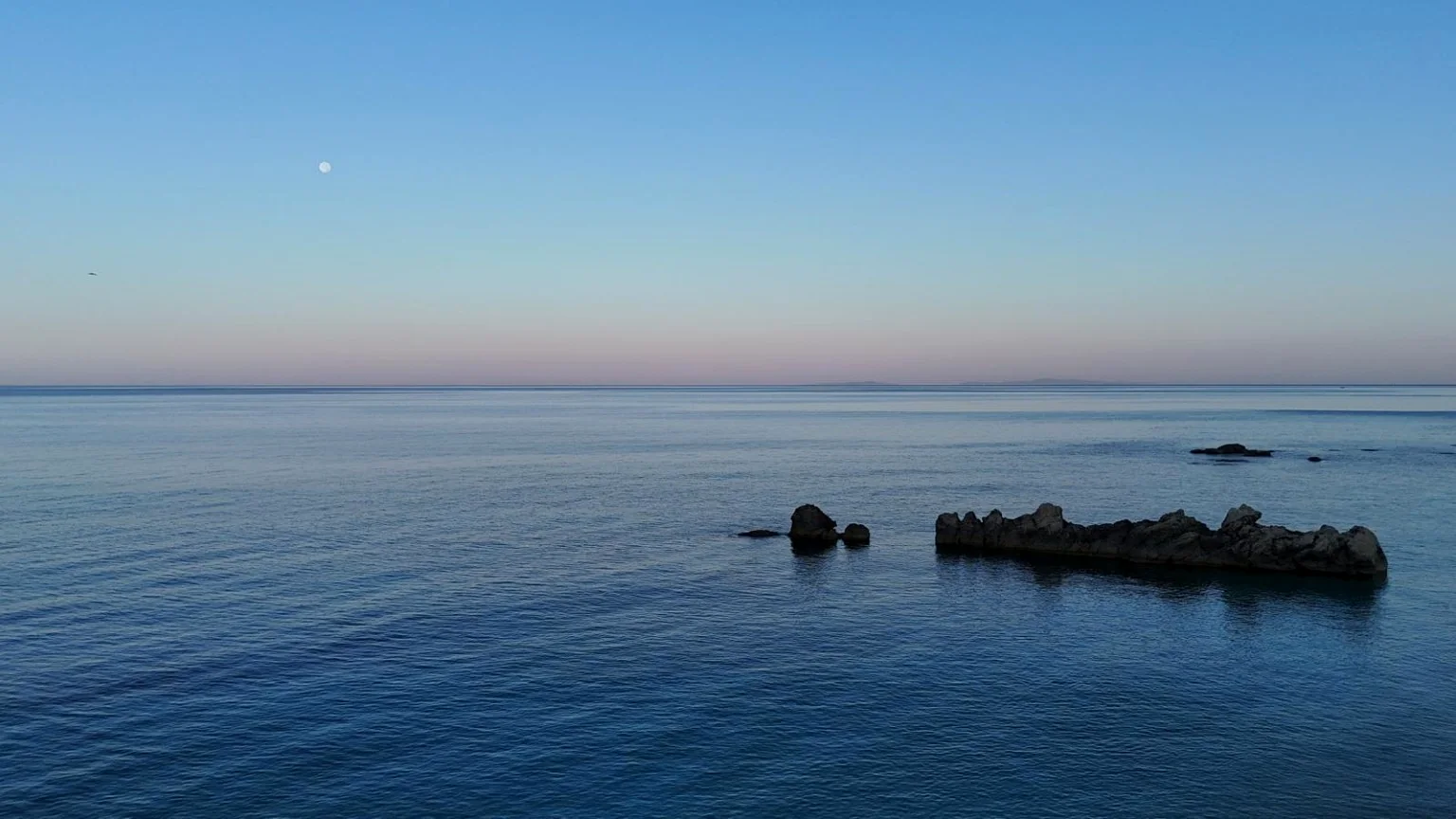 Peaceful evening view over the Ionian Sea near Villa Vanda in Lygia, Preveza